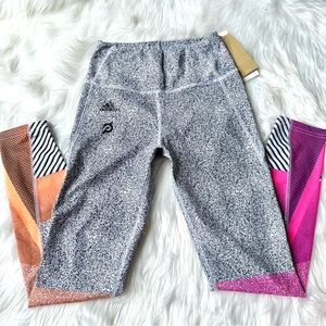 NWT Adidas x Peloton Heat Ready 90’s  Leggings Size XS